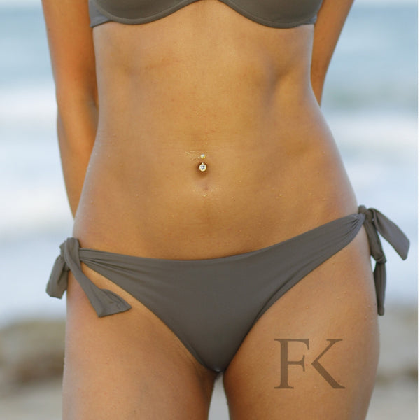 Bauchnabelpiercing 18K Vergoldet mit Kristallen 7-05-043 - FALKENKOENIG SCHMUCK & Piercing Online Shop