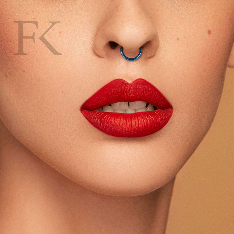 Piercing Clicker Ring Mit Opal - Universal Piercing Für Nase, Ohr & Lippe