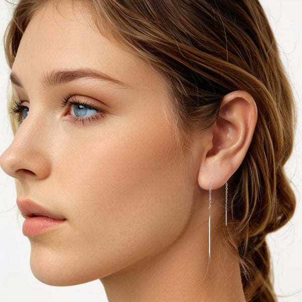 Glamour Hänger Ohrstecker 925er Silber - FALKENKOENIG SCHMUCK & Piercing Online Shop