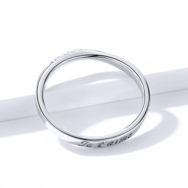 Fingerring Liebe Sterling Silber Kristall - FALKENKOENIG SCHMUCK & Piercing Online Shop