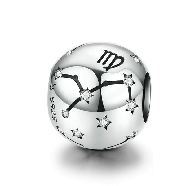 Sternzeichen Charm Anhänger Sterling Silber Kristall - FALKENKOENIG SCHMUCK & Piercing Online Shop