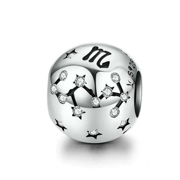 Sternzeichen Charm Anhänger Sterling Silber Kristall - FALKENKOENIG SCHMUCK & Piercing Online Shop