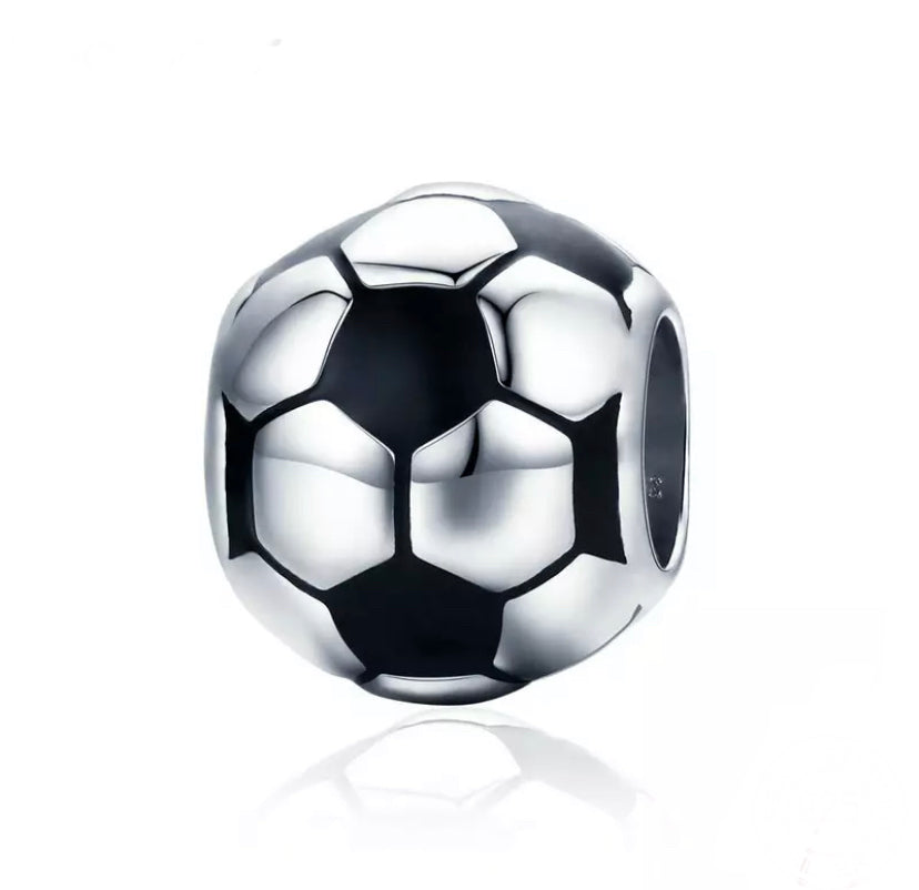 Charm Anhänger Fussball Sterling Silber - FALKENKOENIG SCHMUCK & Piercing Online Shop