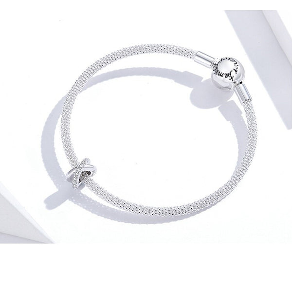 Charm Anhänger Kreuz Sterling Silber Kristall - FALKENKOENIG SCHMUCK & Piercing Online Shop