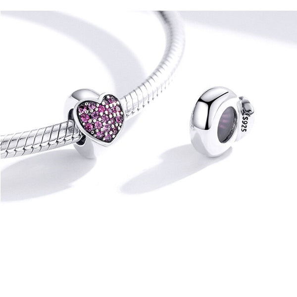 Charm Anhänger Stopper Herz Sterling Silber - FALKENKOENIG SCHMUCK & Piercing Online Shop