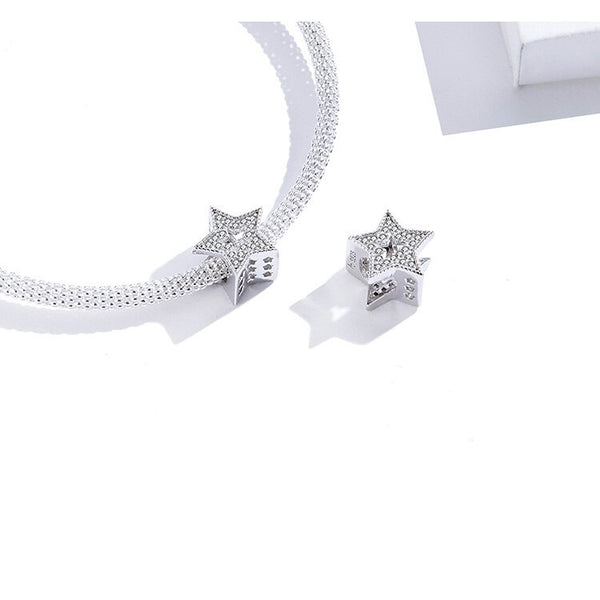 Charm Anhänger Stern Sterlingsilber - FALKENKOENIG SCHMUCK & Piercing Online Shop