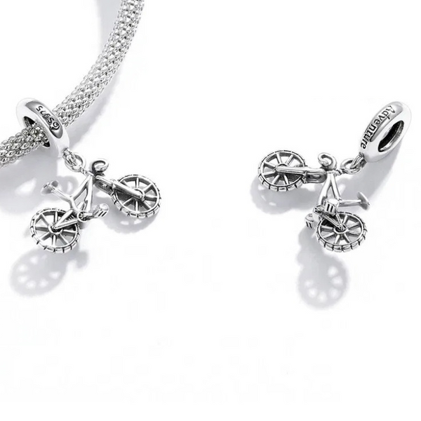 Charm Anhänger Fahrrad Sterling Silber - FALKENKOENIG SCHMUCK & Piercing Online Shop