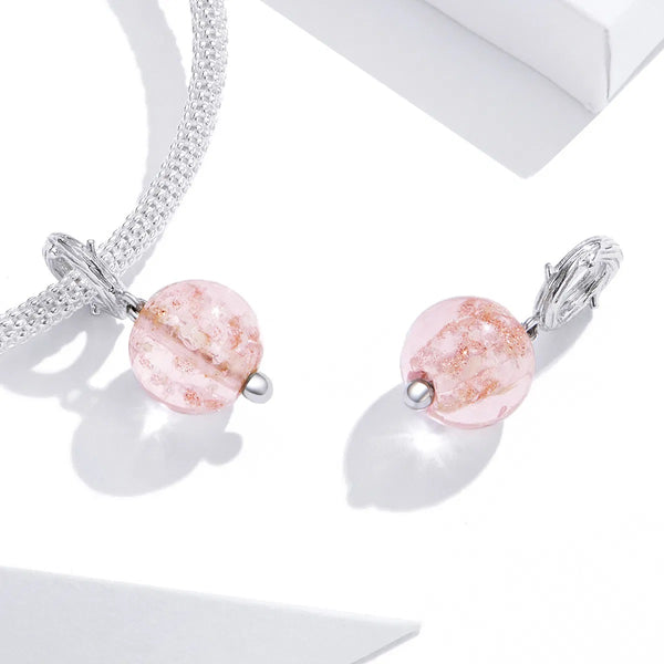 Charm Anhänger Glas Perle Sterling Silber - FALKENKOENIG SCHMUCK & Piercing Online Shop