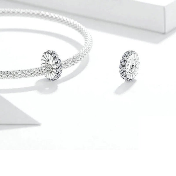 Charm Anhänger Glitzer Ring Sterling Silber - FALKENKOENIG SCHMUCK & Piercing Online Shop