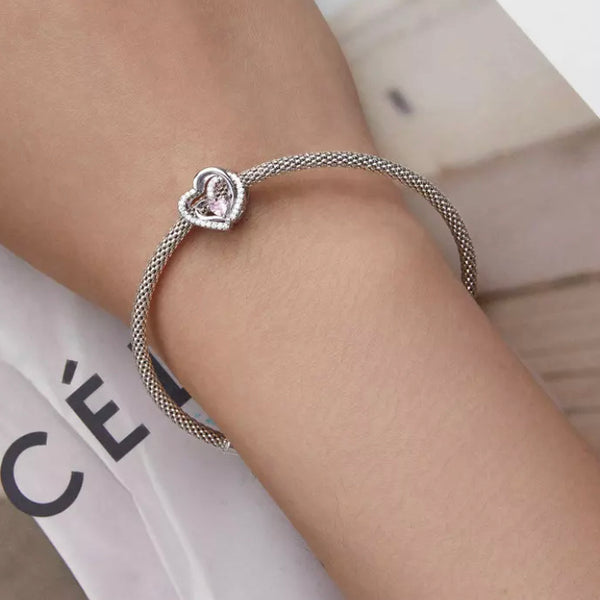 Charm Anhänger Doppel Herz Sterling Silber - FALKENKOENIG SCHMUCK & Piercing Online Shop
