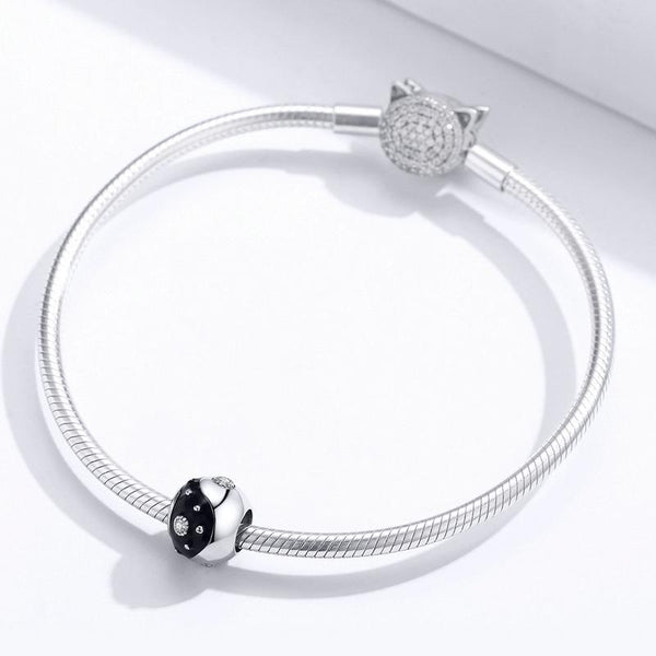 Charm Anhänger YIN YANG Sterling Silber Kristall - FALKENKOENIG SCHMUCK & Piercing Online Shop