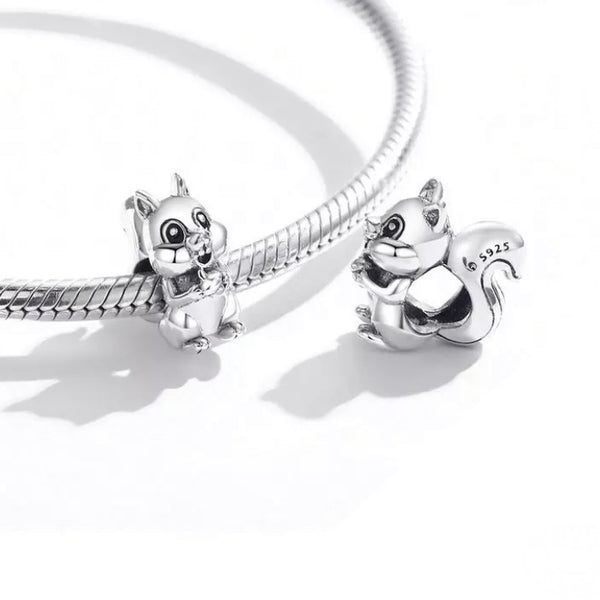 Charm Anhänger Eichhörnchen Sterling Silber - FALKENKOENIG SCHMUCK & Piercing Online Shop
