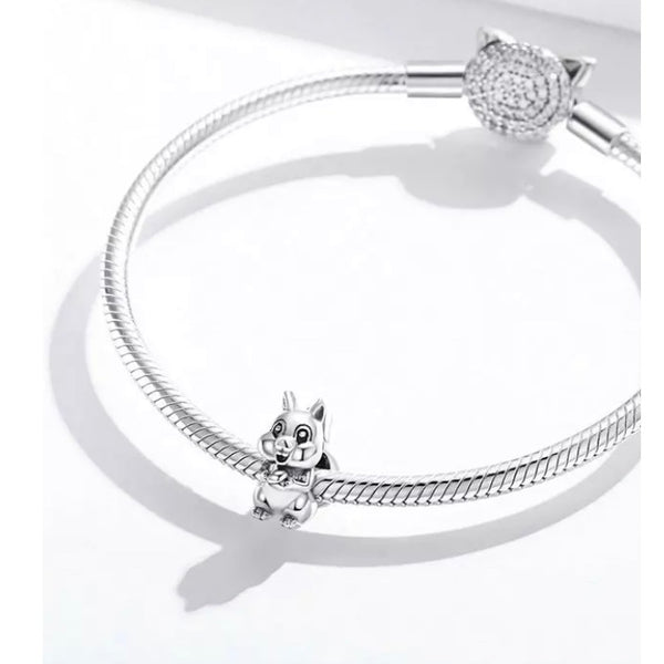 Charm Anhänger Eichhörnchen Sterling Silber - FALKENKOENIG SCHMUCK & Piercing Online Shop