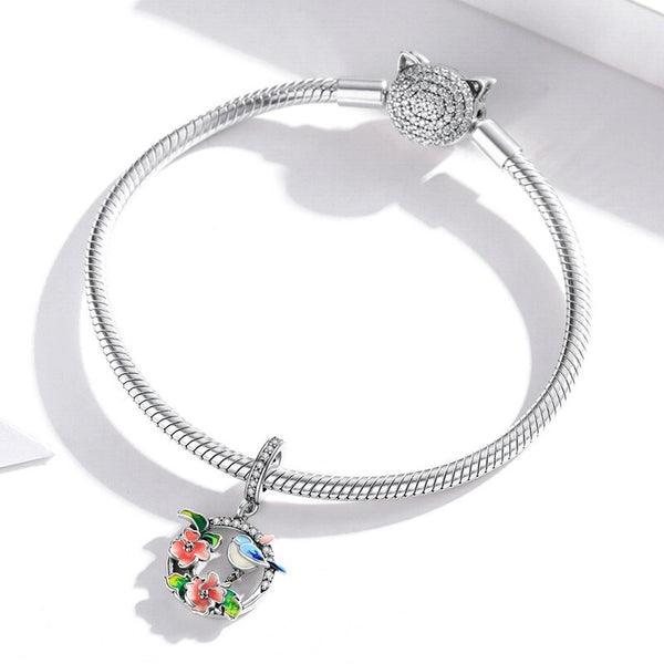 Charm Anhänger Frühling Sterling Silber - FALKENKOENIG SCHMUCK & Piercing Online Shop