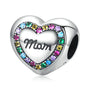 Charms - Herz Mutter Regenbogen Kristall Sterling Silber - FALKENKOENIG SCHMUCK & Piercing Online Shop