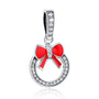Charms Weihnachts Kranz mit Masche Sterling Silber - FALKENKOENIG SCHMUCK & Piercing Online Shop