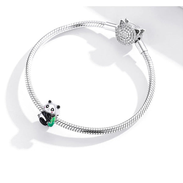 Charms Anhänger Panda Bär Sterling Silber - FALKENKOENIG SCHMUCK & Piercing Online Shop