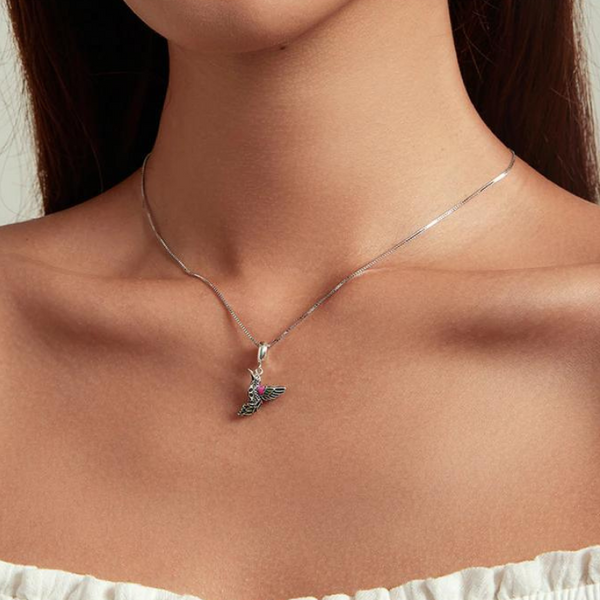Charm Anhänger Eisvogel Sterling Silber Kristalle - FALKENKOENIG SCHMUCK & Piercing Online Shop