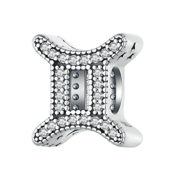 Kristall Sternzeichen Charm Anhänger Sterling Silber - FALKENKOENIG SCHMUCK & Piercing Online Shop