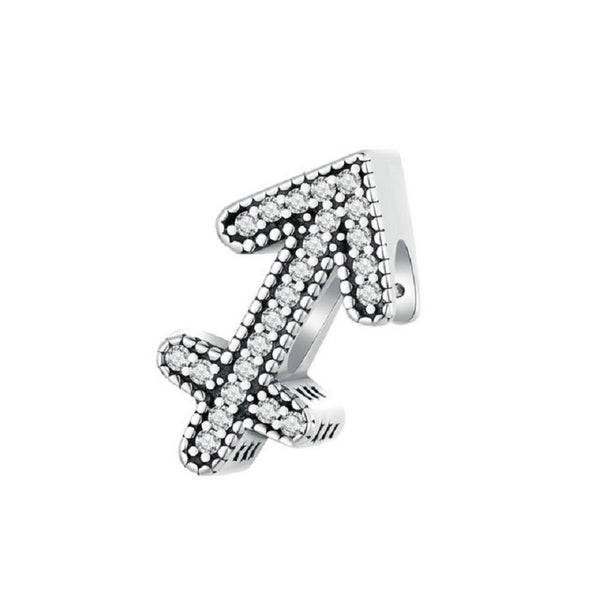 Kristall Sternzeichen Charm Anhänger Sterling Silber - FALKENKOENIG SCHMUCK & Piercing Online Shop