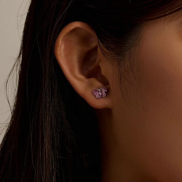 Ohrstecker Schmetterling Sterling Silber - FALKENKOENIG SCHMUCK & Piercing Online Shop