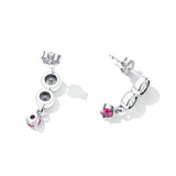 Ohrringe Sparkling Sterling Silber Kristall - FALKENKOENIG SCHMUCK & Piercing Online Shop