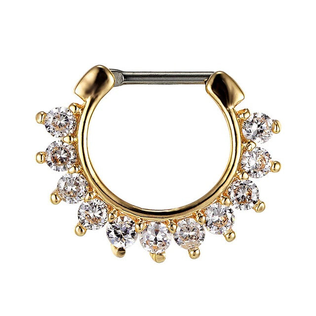 Nasenpiercing Ring Titan Gold - Nasenring - FALKENKOENIG SCHMUCK & Piercing Online Shop