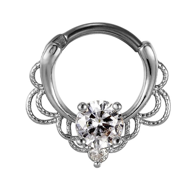 Nasenpiercing Ring Silber Titan - Nasenring - FALKENKOENIG SCHMUCK & Piercing Online Shop