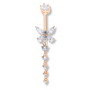Bauchnabelpiercing 18 Karat Vergoldet - Roségold - FALKENKOENIG SCHMUCK & Piercing Online Shop