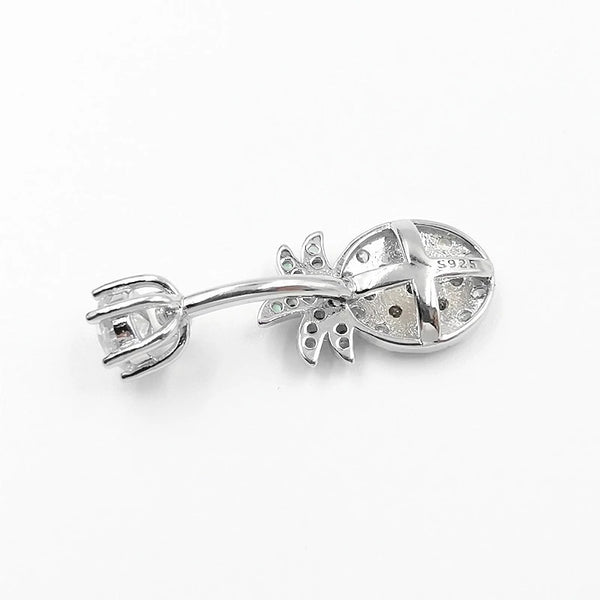 Bauchnabelpiercing Echt Silber 925 mit Kristallen 7-05-014 - FALKENKOENIG SCHMUCK & Piercing Online Shop