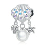 Muschel Charm Anhänger Sterling Silber - FALKENKOENIG SCHMUCK & Piercing Online Shop