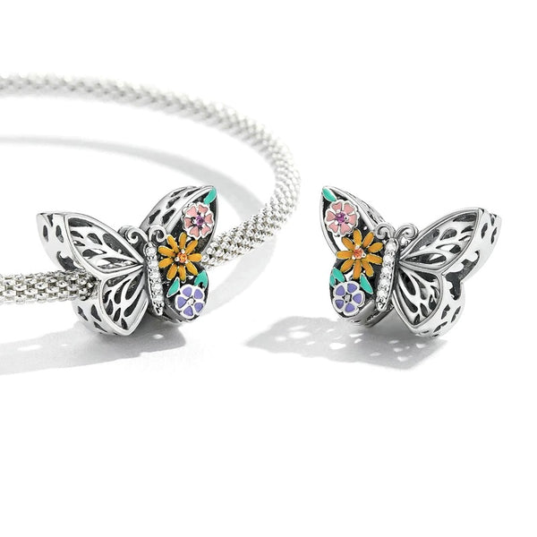 Charm Anhänger Schmetterling Sterling Silber - FALKENKOENIG SCHMUCK & Piercing Online Shop