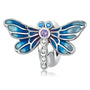 Charm Anhänger Libelle Sterling Silber Kristall - FALKENKOENIG SCHMUCK & Piercing Online Shop