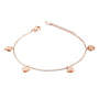 Fusskettchen Edelstahl Rosegold 22 - 26 cm verstellbar - FALKENKOENIG SCHMUCK & Piercing Online Shop