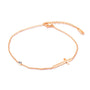 Fusskettchen Edelstahl Rosegold 21 - 25 cm verstellbar - FALKENKOENIG SCHMUCK & Piercing Online Shop