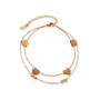 Fusskettchen Edelstahl Roségold 20 - 26 cm - FALKENKOENIG SCHMUCK & Piercing Online Shop